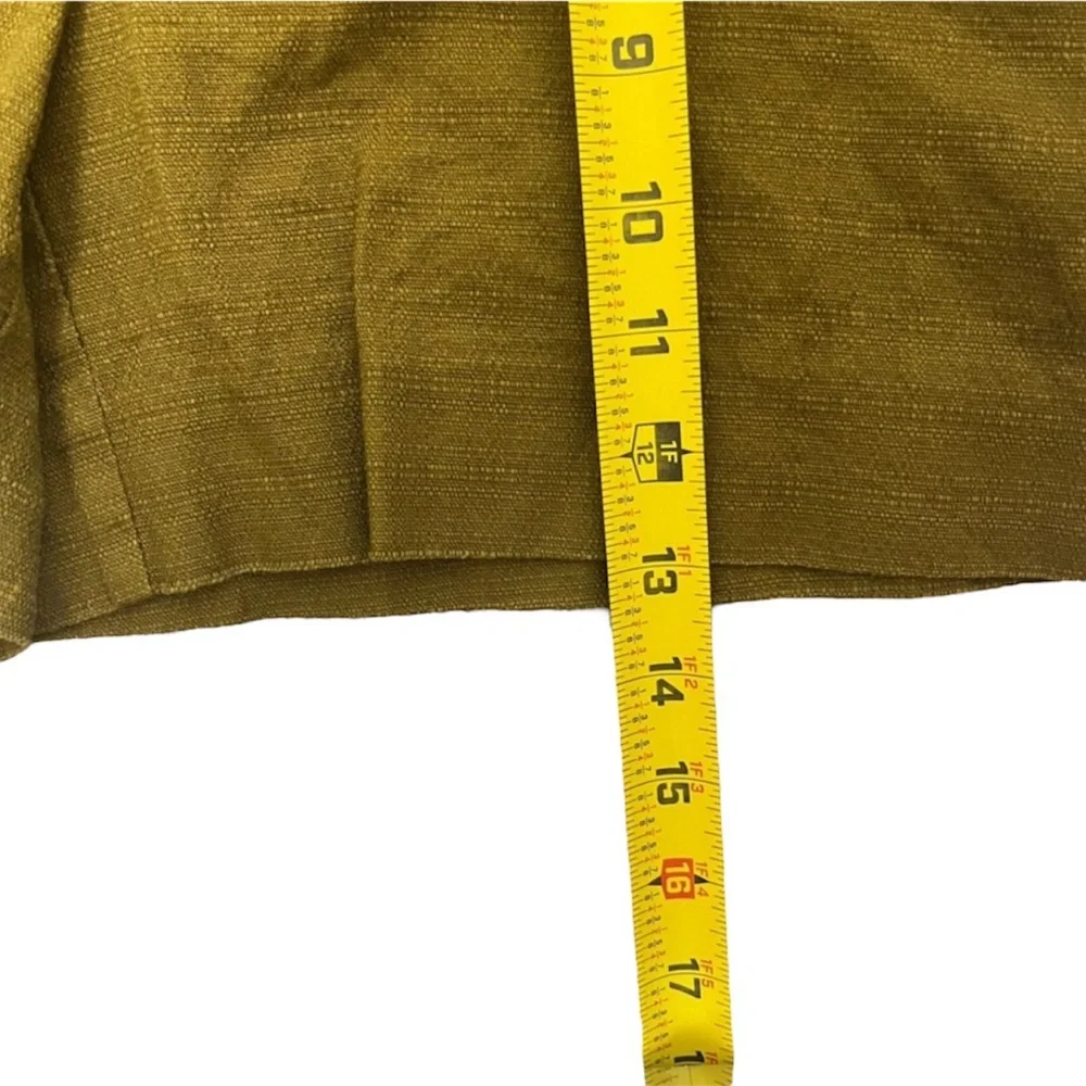 Elevenses Anthropologie Boho Tweed Brown Green Mid Rise Shorts Size 2 - Picture 7 of 10